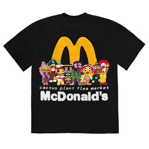 cactus plant flea market x mcdonald’s buddy! and friends tee Black Large NEW